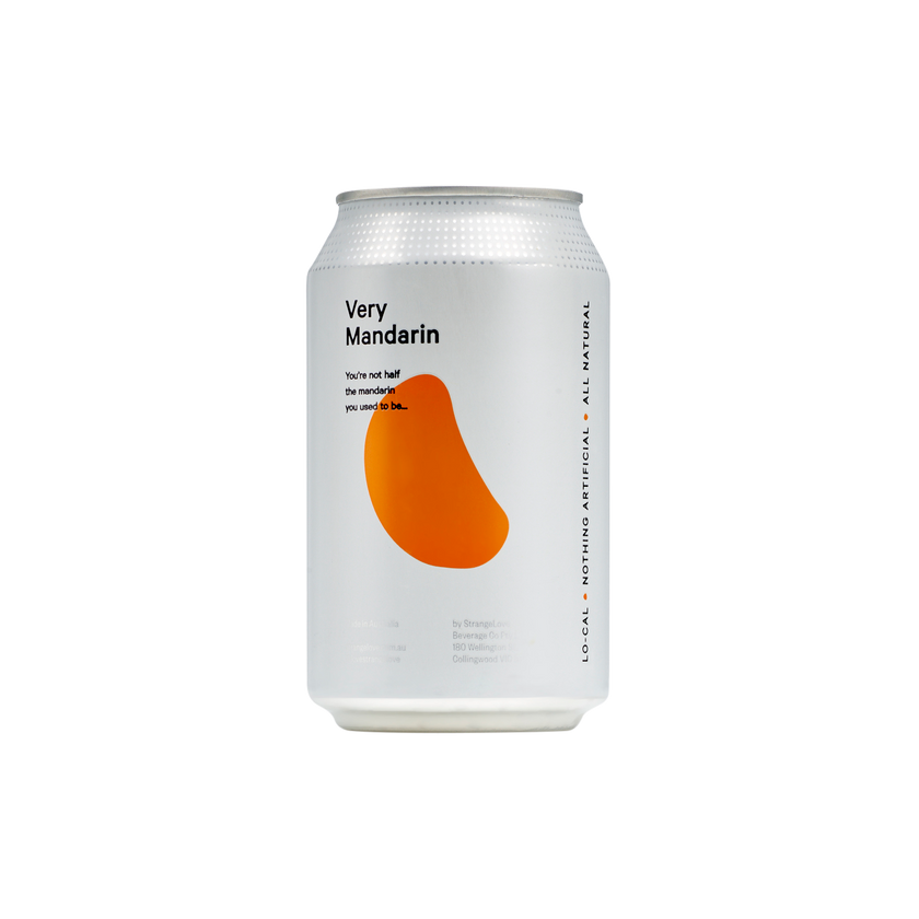 Very Mandarin Lo-Cal Soda 330ml Cans x 24