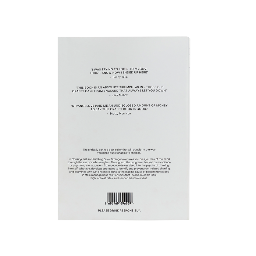 Booze Book Volume 1: Drinking Fast & Thinking Slow