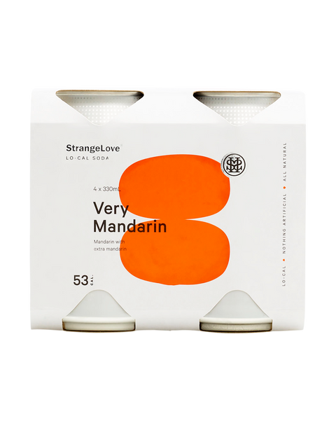 Very Mandarin Lo-Cal Soda 330ml Cans x 24