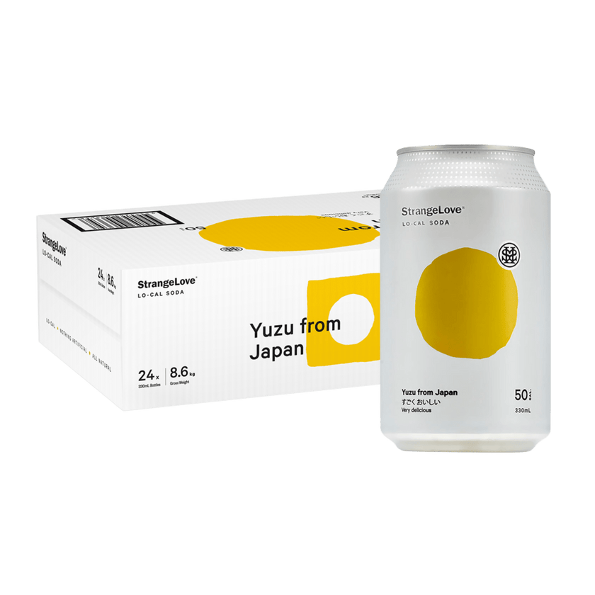 Yuzu Lo - Cal Soda 330ml Cans x 24 - StrangeLove