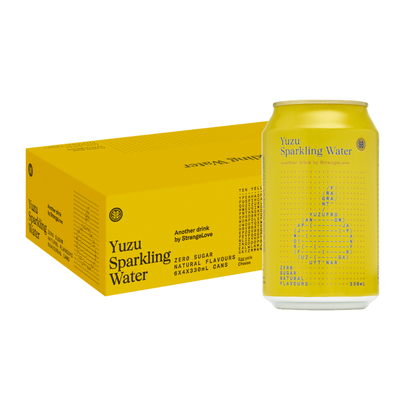 Yuzu Sparkling Water 330ml x 24 - StrangeLove