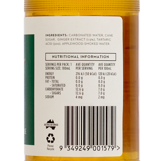 Dry Ginger Ale 180ml x 24