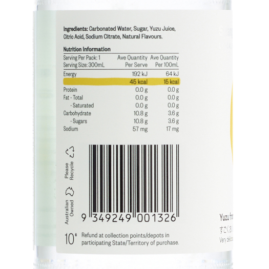 Yuzu Lo-Cal Soda 300ml x 24
