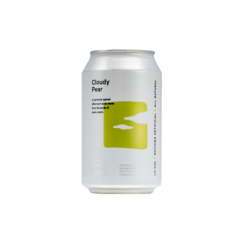 Cloudy Pear & Cinnamon Lo-Cal Soda 330ml Cans x 24
