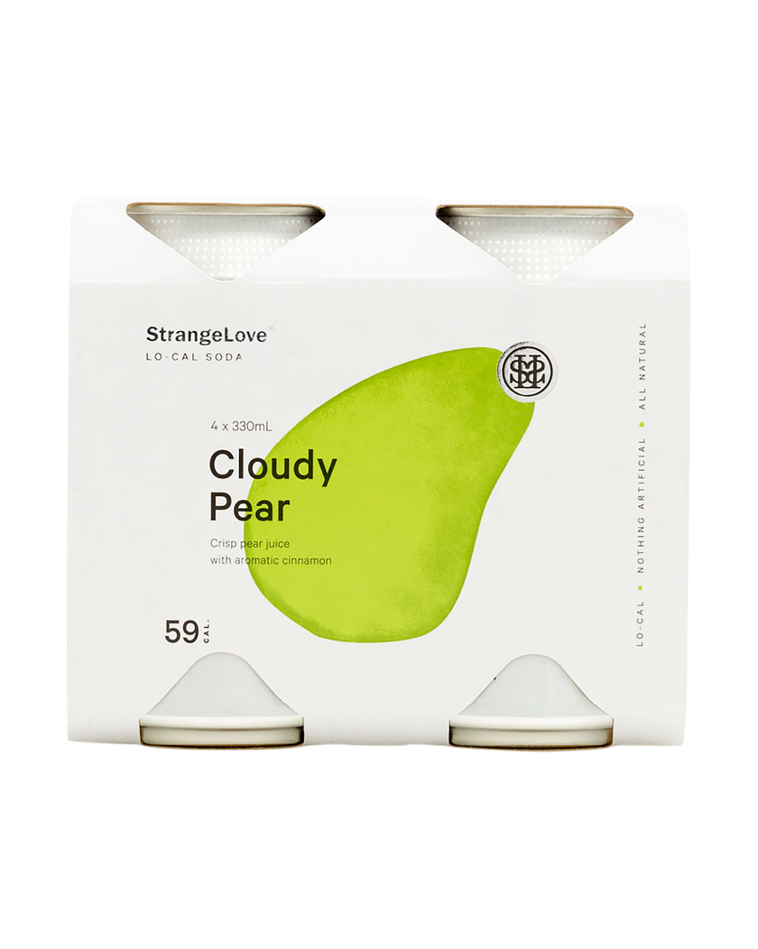 Cloudy Pear & Cinnamon Lo-Cal Soda 330ml Cans x 24