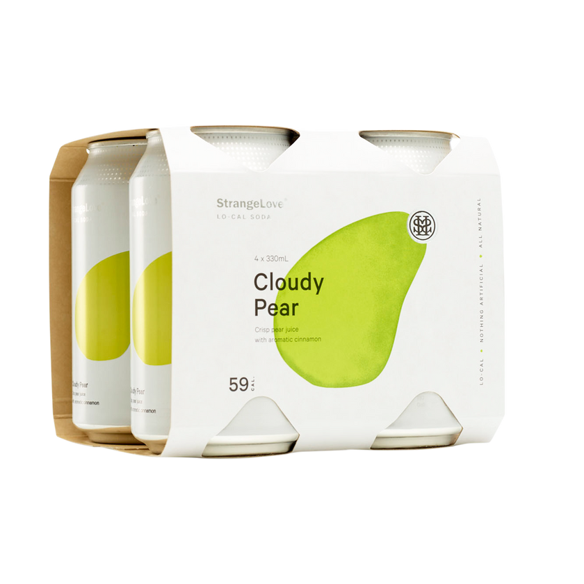 Cloudy Pear & Cinnamon Lo-Cal Soda 330ml Cans x 24