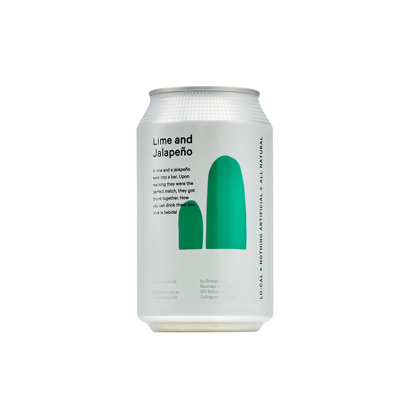 Lime & Jalapeno Lo-Cal Soda 330ml Cans x24