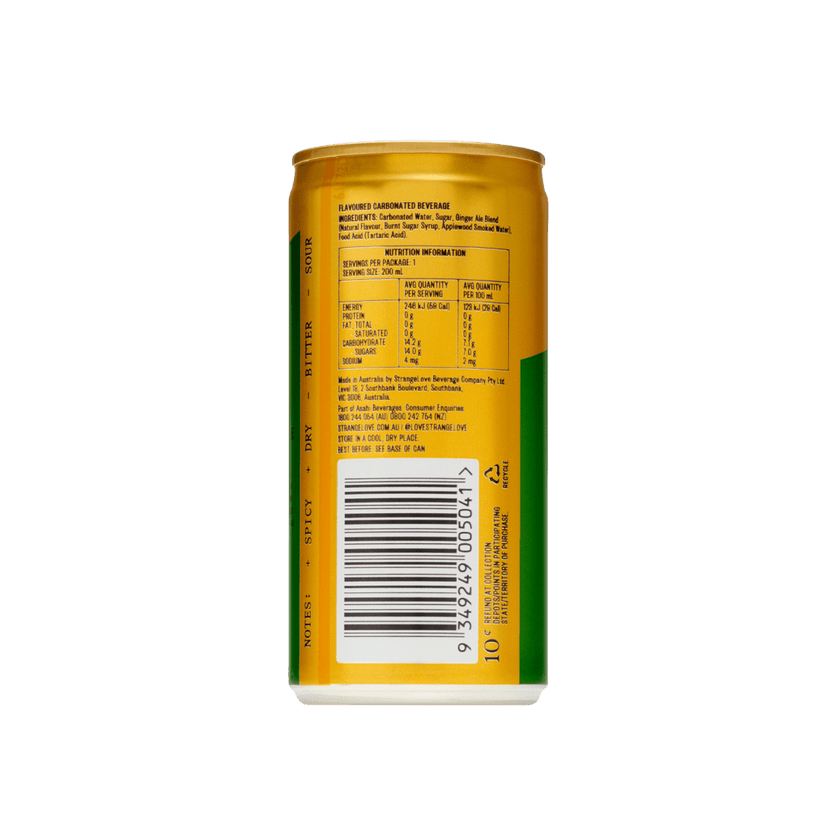 200ml Ginger Ale Dry / 24 Pack - StrangeLove