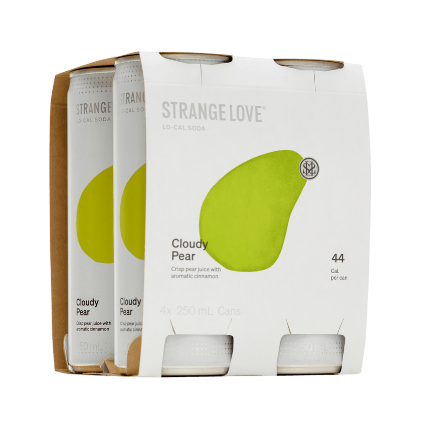 250ml Cloudy Pear Lo-Cal Soda / 24 Pack - StrangeLove