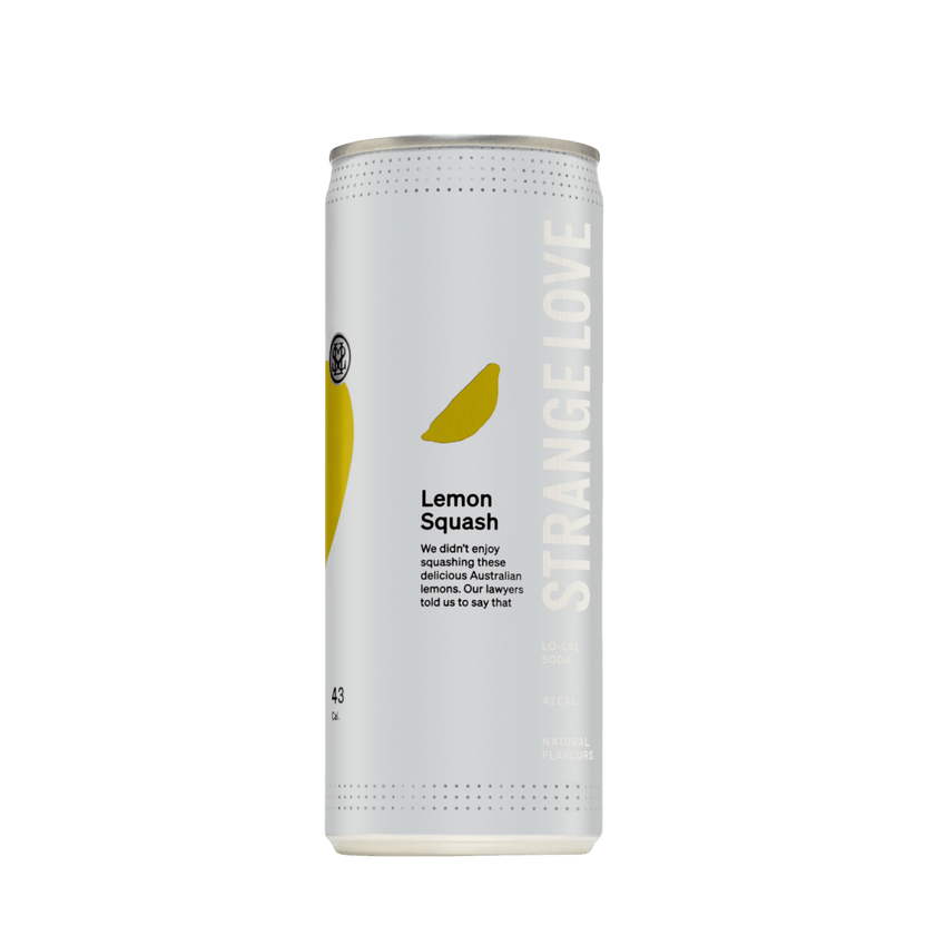 250ml Lemon Squash Lo-Cal Soda / 24 Pack - StrangeLove
