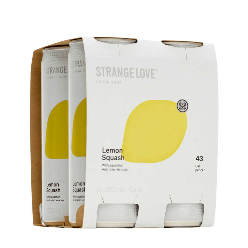 250ml Lemon Squash Lo-Cal Soda / 24 Pack - StrangeLove