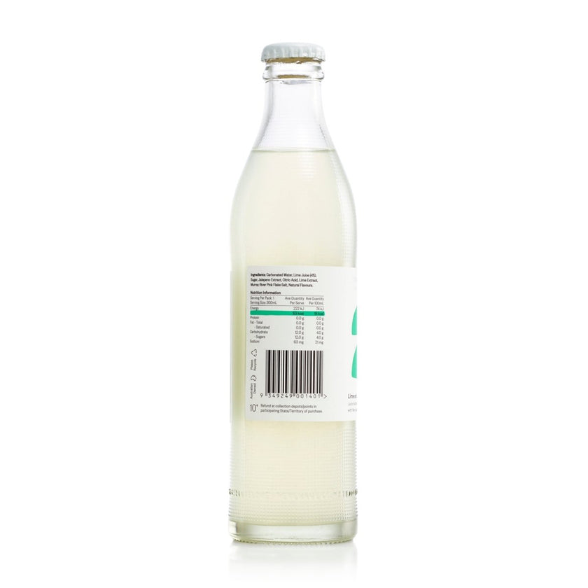 300ml - GLASS - Lime & Jalapeno - Lo-Cal Soda / 6x4 Pack - StrangeLove