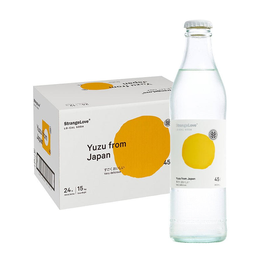300ml - GLASS - Yuzu From Japan - Lo-Cal Soda / 6x4 Pack - StrangeLove