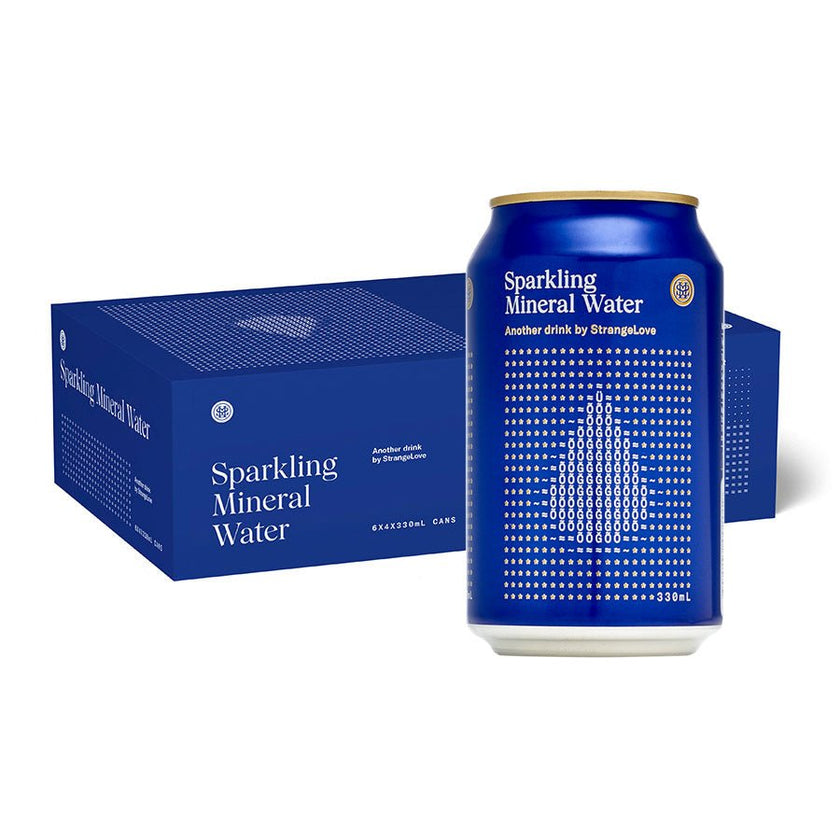 330ml - CANS - Mineral Water - Sparkling / 6x4 Pack - StrangeLove