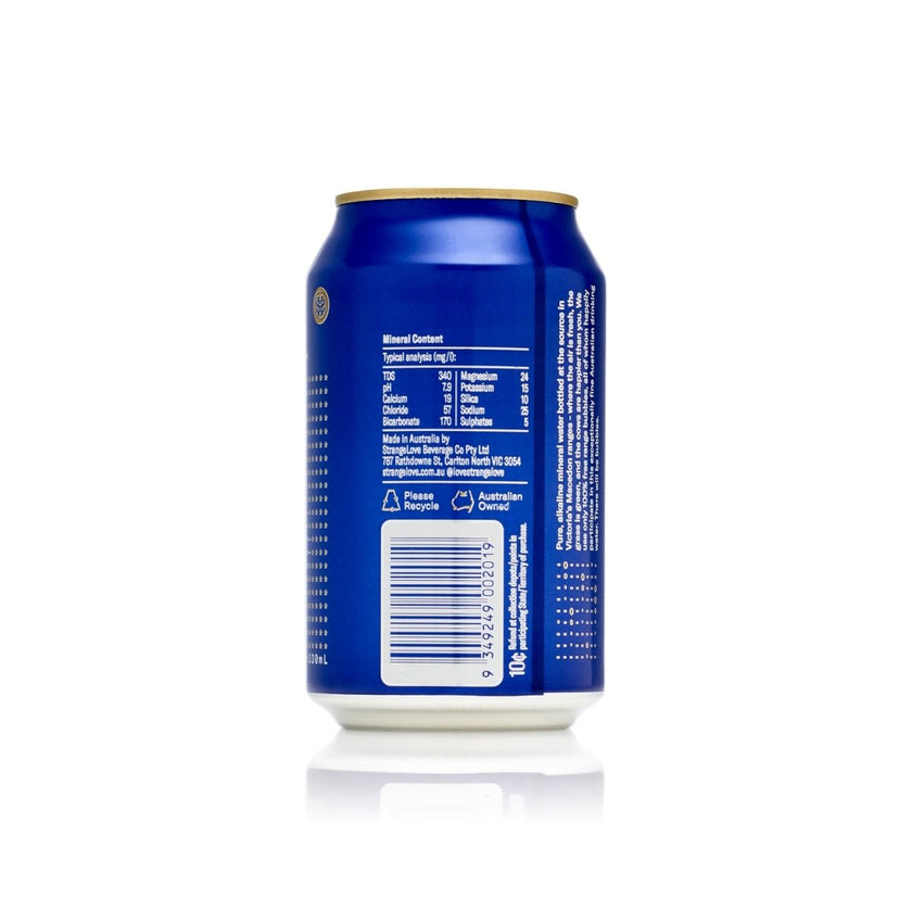 330ml - CANS - Mineral Water - Sparkling / 6x4 Pack - StrangeLove