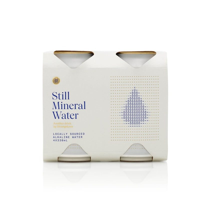 330ml - CANS - Mineral Water - Still / 6x4 Pack - StrangeLove