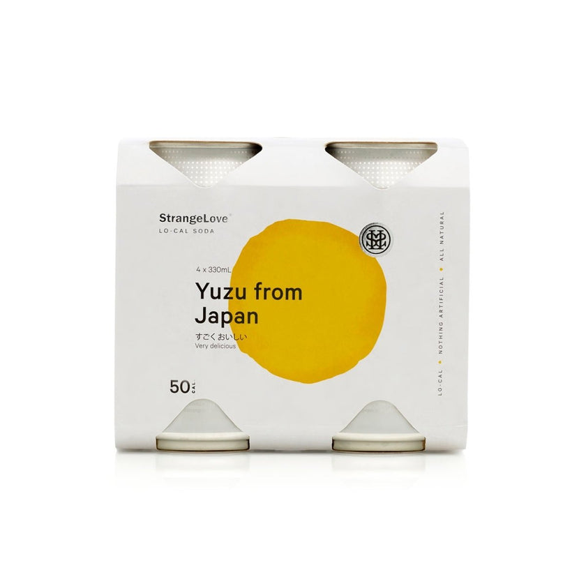 330ml - CANS - Yuzu From Japan - Lo-Cal Soda / 6x4 Pack - StrangeLove