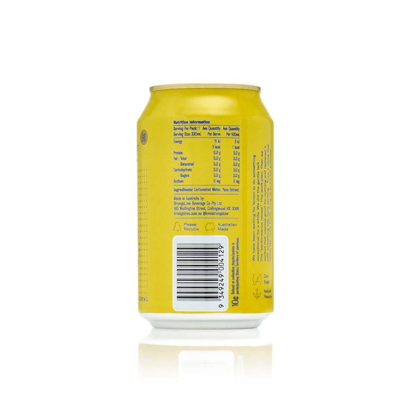 330ml - CANS - Yuzu - Sparkling Water / 6x4 Pack - StrangeLove