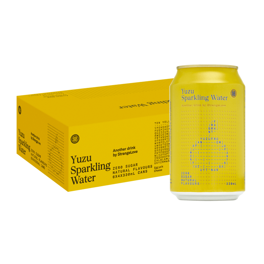 330ml - CANS - Yuzu - Sparkling Water / 6x4 Pack - StrangeLove