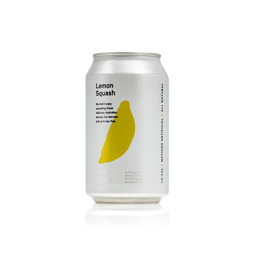 330ml Lemon Squash - Lo-Cal Soda / 24 Pack - StrangeLove