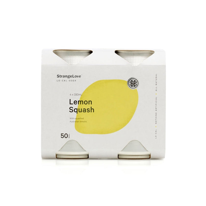 330ml Lemon Squash - Lo-Cal Soda / 24 Pack - StrangeLove