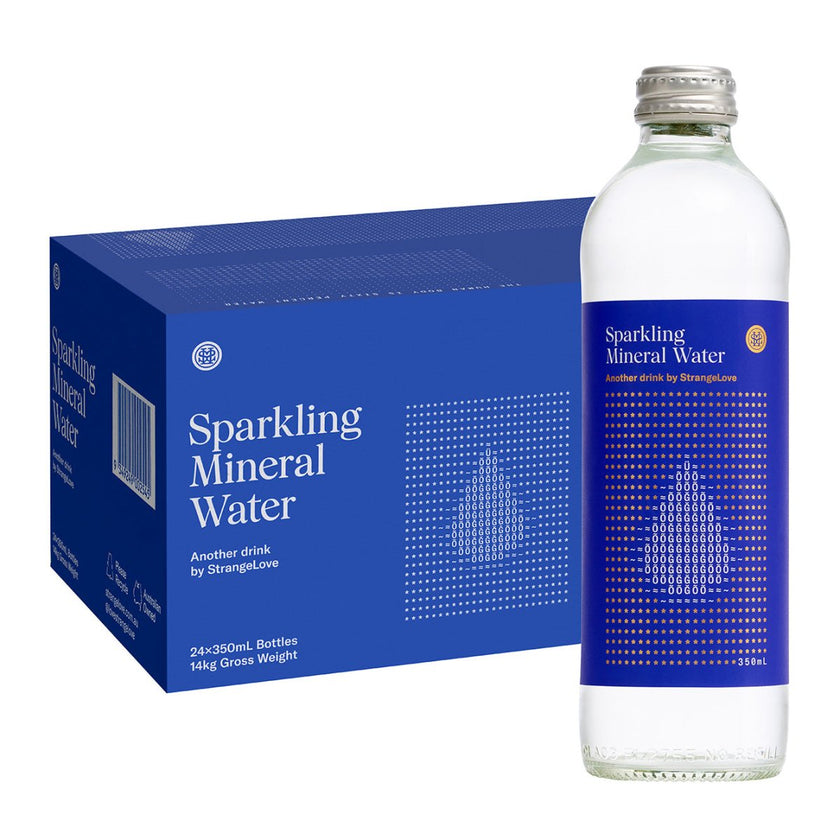 350ml - GLASS - Mineral Water - Sparkling / 24-Pack - StrangeLove