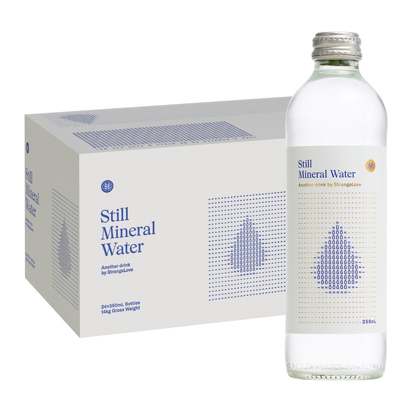 350ml - GLASS - Mineral Water - Still / 24-Pack - StrangeLove