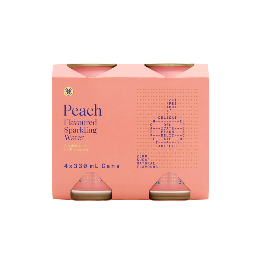 Peach Sparkling Water 330ml x 24