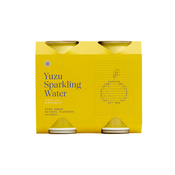 Yuzu Sparkling Water 330ml x 24 – StrangeLove Beverage Co