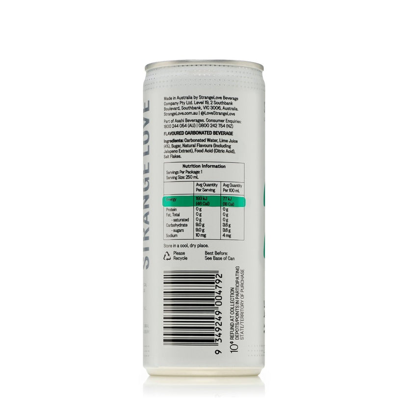 Lime & Jalapeno 250ml x 24 - StrangeLove