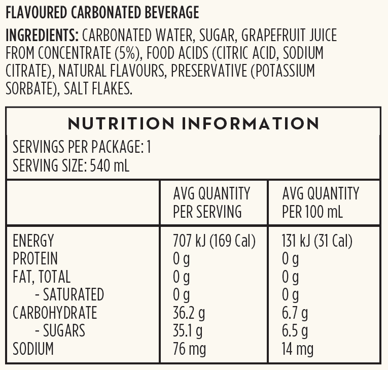 Salted Grapefruit 540ml - StrangeLove