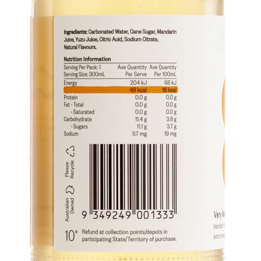Very Mandarin Lo-Cal Soda 300ml x 24