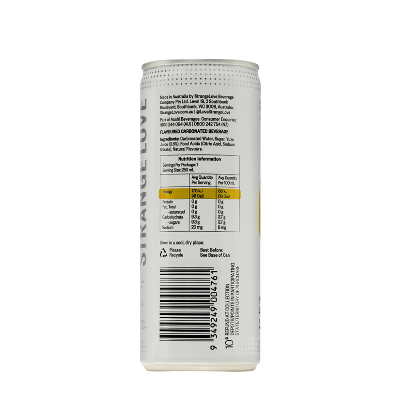 Yuzu From Japan 250ml x 24 - StrangeLove